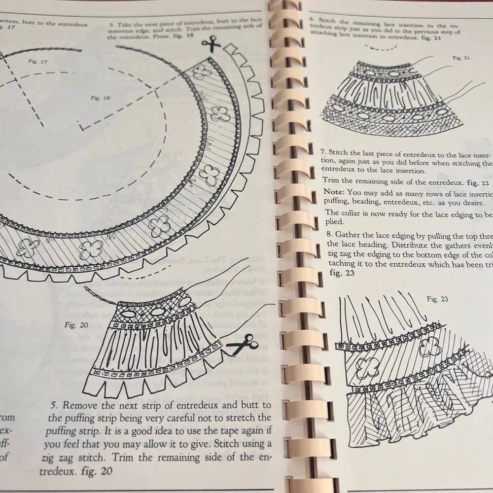 Mimi's Machine Heirloom Sewing Book 1 Mildred Turner Collars Sleeves 1990 Vtg